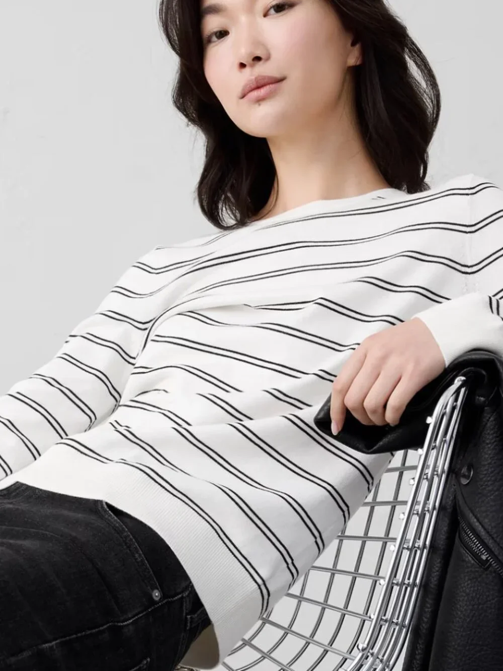 Banana Republic Forever Striped Sweater NWT Size Small Orig Price $70